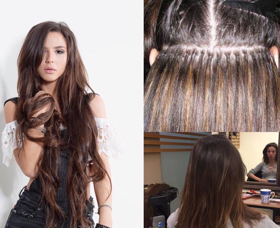 תוספות שיער סהרה 1 ,|תוספות שיער לפני ואחרי | צמידי שיער בשיטת הנוצה |תוספות שיער קרטיין